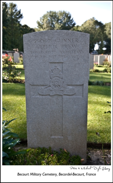 Grave of Constable Arthur Prew